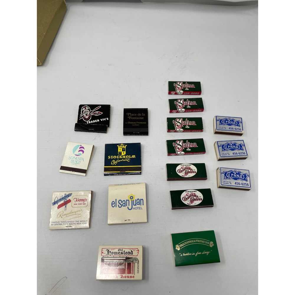 Vintage Restaurant Hotel‎ Matchbooks Lot Souvenir Advertising Collectible